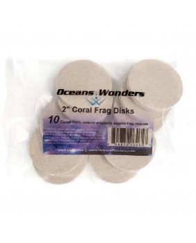 Coral Frags Disks 50mm (10 unidades)